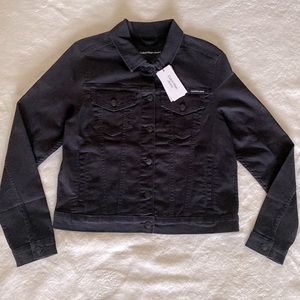 Calvin Klein black jean jacket. Size M.